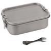 IGRIXLSD 800ml Square Lunch Box, Pure Titanium Sealed Bento Box Suitable For Home Or Outdoor Camping(1 800ml) view 1