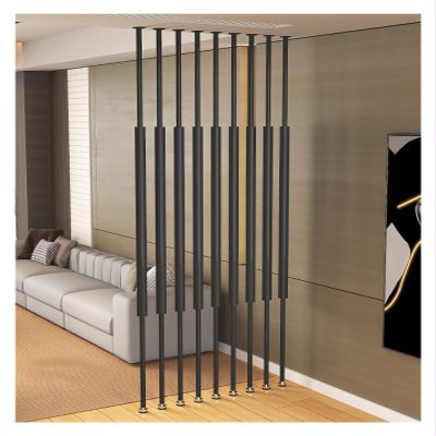 Commercial Wall Partition Post Room Divider, Office Porch Bedroom Coffee Shop Entrance Ceiling to Floor Decorative Grille Pillar with Adjustable Feet, 9 Pack Privacy Screens Columnar, 6ft 7ft 8ft 9ft