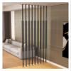 Commercial Wall Partition Post Room Divider, Office Porch Bedroom Coffee Shop Entrance Ceiling to Floor Decorative Grille Pillar with Adjustable Feet, 9 Pack Privacy Screens Columnar, 6ft 7ft 8ft 9ft view 1