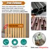 Commercial Wall Partition Post Room Divider, Office Porch Bedroom Coffee Shop Entrance Ceiling to Floor Decorative Grille Pillar with Adjustable Feet, 9 Pack Privacy Screens Columnar, 6ft 7ft 8ft 9ft view 2