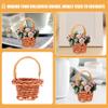 Cabilock 8pcs Mini Woven Decorative Basket for Dollhouse Style Storage for Mini Items Flowers Photography Props for Home Decor and Giving view 2