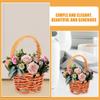 Cabilock 8pcs Mini Woven Decorative Basket for Dollhouse Style Storage for Mini Items Flowers Photography Props for Home Decor and Giving view 3