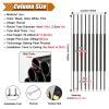 9 Pcs Living Room Partition Post for Dividing Space, Studio/Apartment/Bathroom Metal Separator Pillar Hollow Decor Grille Floor to Ceiling, Height Adjustable, Easy to Cut & Install(9 Pcs Black,5.6ft/1 view 2
