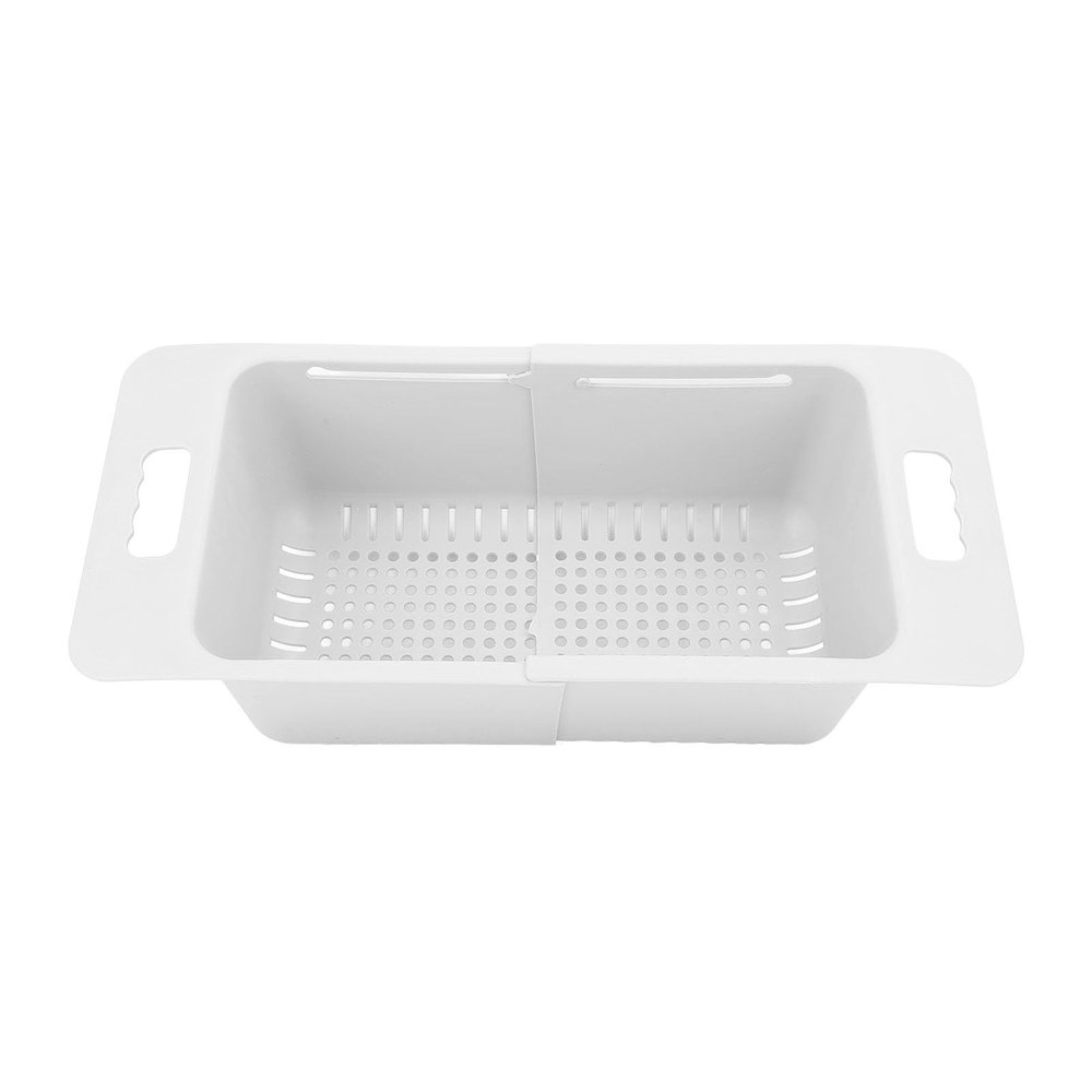 Chest Freezer Basket, Deep Adjustable Storage Organizer Bin Large Storage Refrigerator Expandable Divider Stackable Chest Freezer Organizer with Handle for Kitchen (White)