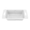 Chest Freezer Basket, Deep Adjustable Storage Organizer Bin Large Storage Refrigerator Expandable Divider Stackable Chest Freezer Organizer with Handle for Kitchen (White) view 1