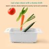 Chest Freezer Basket, Deep Adjustable Storage Organizer Bin Large Storage Refrigerator Expandable Divider Stackable Chest Freezer Organizer with Handle for Kitchen (White) view 2