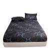 FCLDESHOP Deep Pocket Bottom Sheet,Printed Brushed Fitted Sheet,Boys and Girls Bedroom Cartoon Anime Mattress Protector, Checkered Fitted Sheet,Geometry,Queen 153 * 203 * 30cm (3pcs) view 2