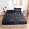 FCLDESHOP Deep Pocket Bottom Sheet,Printed Brushed Fitted Sheet,Boys and Girls Bedroom Cartoon Anime Mattress Protector, Checkered Fitted Sheet,Geometry,Queen 153 * 203 * 30cm (3pcs) view 3