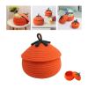 Halloween Pumpkin Basket with Lid, 2024 New Halloween Pumpkin Treat Buckets Gift Basket, Halloween Christmas Decor Woven Baskets, Storage Basket for Organizing Candy Snacks Toys (B-Large) view 1