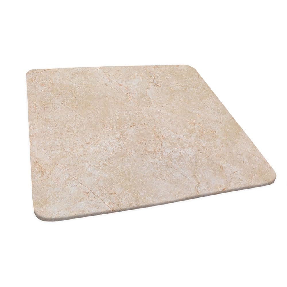 Marble Square fitted tablecloth, Marble texture background, Elastic edge, Water and oil resistant wipeable polyester fabric, Can wipe indoor/outdoor dining table cover, Fit for 35"x35" square table