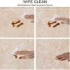Marble Square fitted tablecloth, Marble texture background, Elastic edge, Water and oil resistant wipeable polyester fabric, Can wipe indoor/outdoor dining table cover, Fit for 35"x35" square table view 3