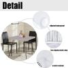 Marble Square fitted tablecloth, Marble texture background, Elastic edge, Water and oil resistant wipeable polyester fabric, Can wipe indoor/outdoor dining table cover, Fit for 35"x35" square table view 4