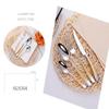 Gold Hammered Silverware Set 64-Piece Stainless Steel Flatware Set for 16, Food-Grade Tableware Cutlery Dinnerware Set Kitchen Utensil Sets for Home Restaurant, Mirror Finish, Dishwasher Safe view 2