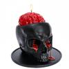 Halloween Atmosphere Supplies, Resin Skull Bleeding Candles, Dining Tables, Rooms, Resin Candle Holders, OrnamentsAntique Tears Skull Candlestick Home(Black) view 1