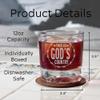 American Flag Whiskey Glasses - Flag Bottom 12oz Bourbon Glass, Whiskey Gifts For Men Dad, Memorial Day Patriotic decorations, Fathers Day, Retirement, Birthday (Glass-Gods Country, Whiskey) view 3