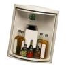 aqxreight 360 Degree Rotating Multi Functional Countertop Corner Organizer Kitchen Counter Storage Shelf White view 3