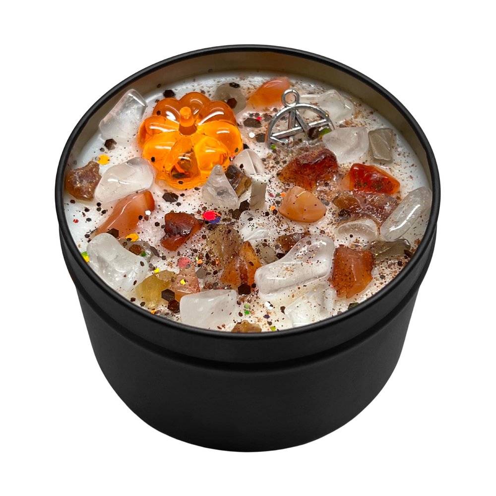 Mabon Candle | Fall Autumn Equinox Harvest Magick Holiday Intention Pagan Wheel Sabbat Ritual Altar Tool Crystal Stone Scented Soy Gift