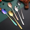 SEELLODGE Silverware Flatware Cutlery Set, 1/4/6/8/10/12 Pieces 304 Stainless Steel Spoons, Thickened Stirring Ice Spoon, Coffee Spoon, Home Eating Dessert Spoon(Gold,10 Pieces) view 4