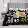 Best Bunny Mom Ever Throw Blanket for Couch 50"x40" Cozy Soft Sofa Chair Bed Throw Blankets Flannel Blanket view 3