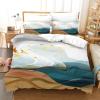 OAFUUU Luxury 3D Bedding Set Blue Abstract Waves Double Duvet Cover Set Bed Linen Comfortable Quilt Cover Bed 220x240cm(87x94in) Threepieceset view 3