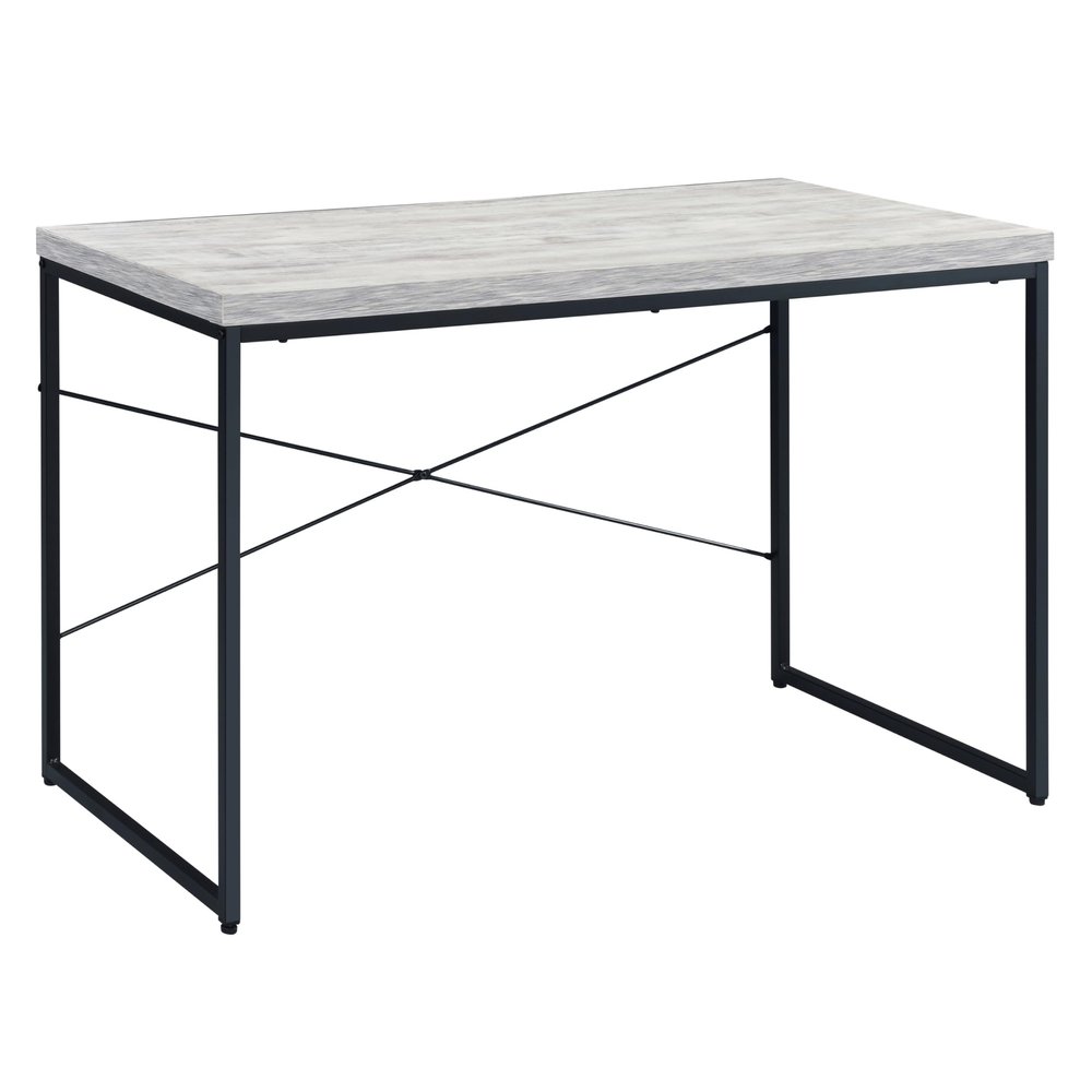 CNJHGL2 Modern Simple Computer Desk, Home Office Desk Computer Table Study Writing Study Desk Workstation for Small Space, 47.50" x 22.50" x 28.50" Black/Grey