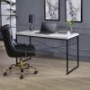 CNJHGL2 Modern Simple Computer Desk, Home Office Desk Computer Table Study Writing Study Desk Workstation for Small Space, 47.50" x 22.50" x 28.50" Black/Grey view 2