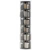 3/4/5/6 Tier Rotating Bookshelf Wide Base Heavy-Duty and Stable Three-Dimensional Shape Saves Space Suitable for Living Room Office Bedroom(Grey,193 * 45.5cm) view 1