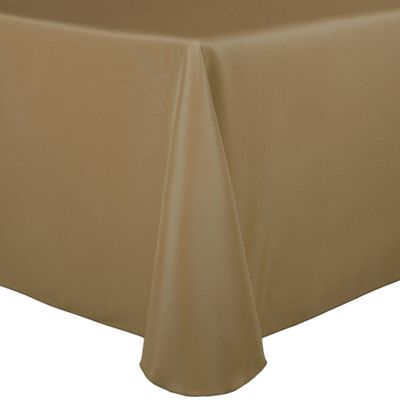 Ultimate Textile 60 x 102 in Oval Tablecloth Polyester Linen - Machine Washable Stain & Wrinkle Resistant Seamless Design for Dining Events - Cafe, 2 Pack
