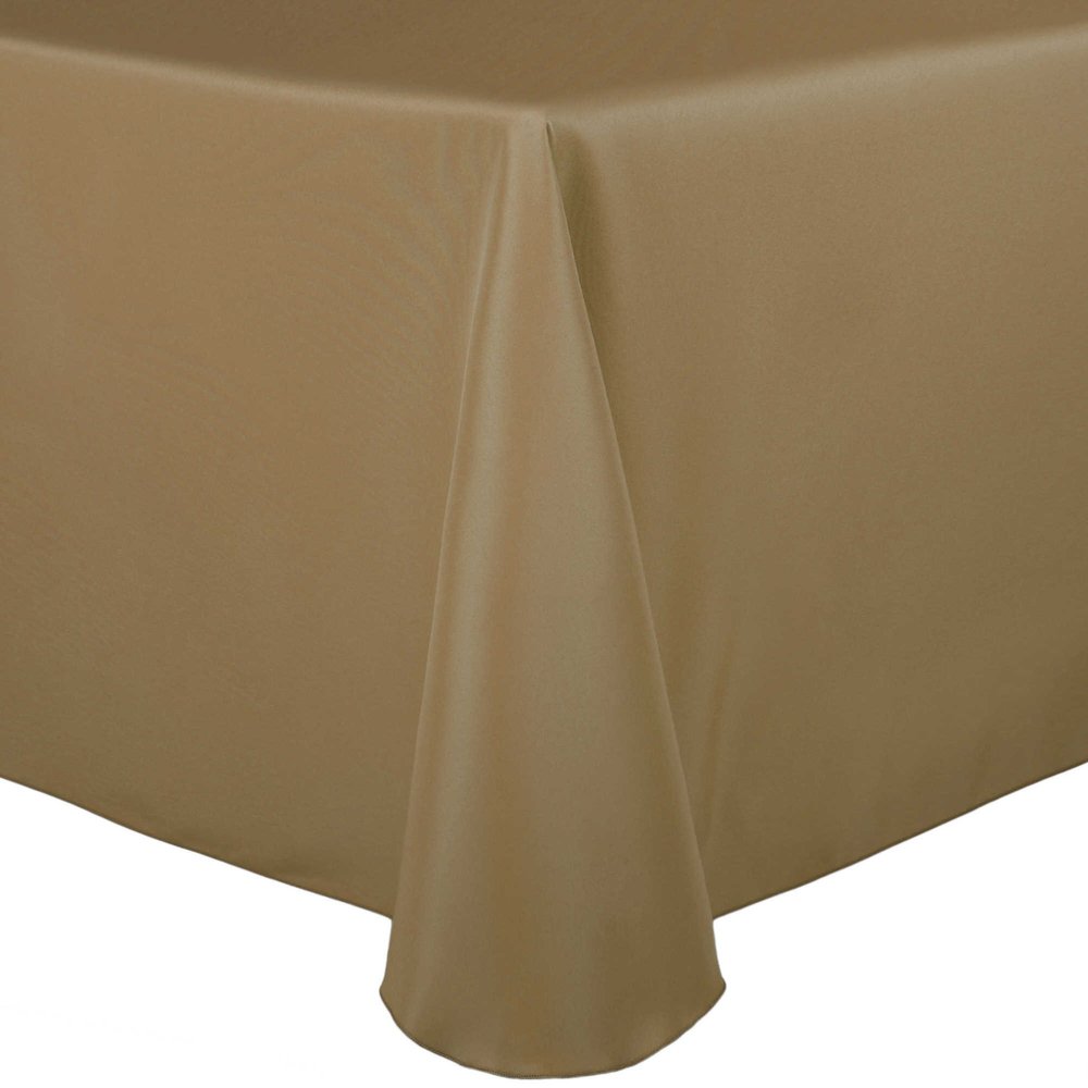 Ultimate Textile 60 x 102 in Oval Tablecloth Polyester Linen - Machine Washable Stain & Wrinkle Resistant Seamless Design for Dining Events - Cafe, 2 Pack