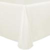 Ultimate Textile -2 Pack- Bridal Satin 108 x 156-Inch Rectangular Tablecloth, Ivory Cream view 1