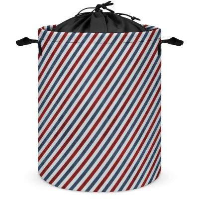 Large Laundry Hamper, Airmail Stripes Waterproof Laundry Basket Collapsible Dirty Clothes Washing Bin for College Dorm, Family Essentials