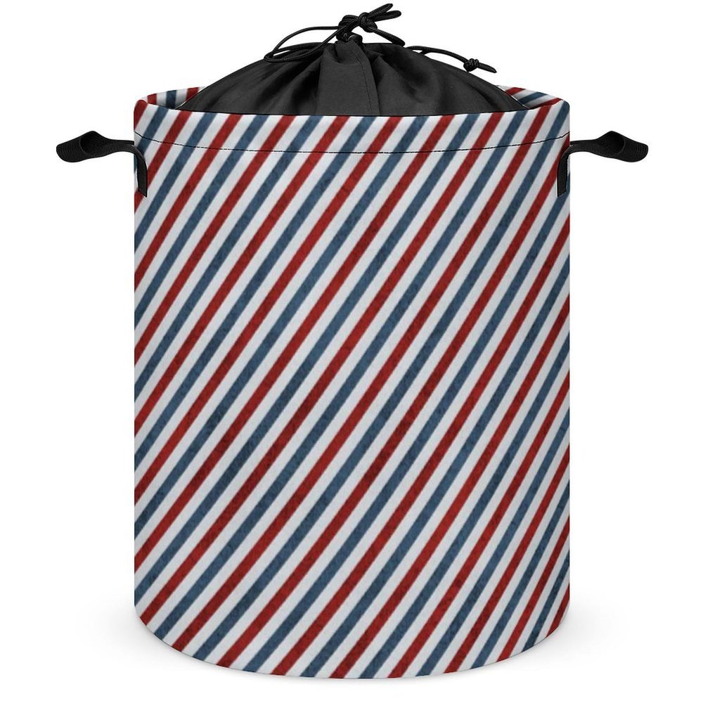 Large Laundry Hamper, Airmail Stripes Waterproof Laundry Basket Collapsible Dirty Clothes Washing Bin for College Dorm, Family Essentials