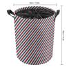 Large Laundry Hamper, Airmail Stripes Waterproof Laundry Basket Collapsible Dirty Clothes Washing Bin for College Dorm, Family Essentials view 2