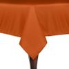 Ultimate Textile -5 Pack- 60 x 90-Inch Rectangular Polyester Linen Tablecloth, Orange view 1