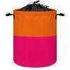 Large Laundry Hamper, Orange and Bright Pink Waterproof Laundry Basket Collapsible Dirty Clothes Washing Bin for College Dorm, Family Essentials view 1