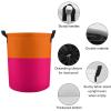 Large Laundry Hamper, Orange and Bright Pink Waterproof Laundry Basket Collapsible Dirty Clothes Washing Bin for College Dorm, Family Essentials view 4