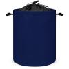 Large Laundry Hamper, Navy Blue Chic Solid Color Waterproof Laundry Basket Collapsible Dirty Clothes Washing Bin for College Dorm, Family Essentials view 1