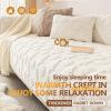 AOPPLSOT Sofa Cover Winter Plush Couch Cover Sofa Cover 3 Seater, Couch Cover L and U Shape Corner Sofa Sofa Cover Non-Slip Couch Protector, Thicken Rabbit Velvet,Green,90 * 90cm view 2