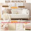 AOPPLSOT Sofa Cover Winter Plush Couch Cover Sofa Cover 3 Seater, Couch Cover L and U Shape Corner Sofa Sofa Cover Non-Slip Couch Protector, Thicken Rabbit Velvet,Green,90 * 90cm view 3