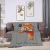 Fighting Bears Throw Blanket for Couch 40"x30" Cozy Soft Sofa Chair Bed Throw Blankets Flannel Blanket view 4