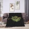 Alligator with a Baseball Bat Throw Blanket for Couch 50"x40" Cozy Soft Sofa Chair Bed Throw Blankets Flannel Blanket view 4