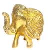 athizay Elephant Set of 2 Brass Statue Showering Pose vastu showpiece Decorative Items Gold Finish for Home Office Table Decor (6 cm Tall) view 3