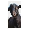 SYJTGDE Plus Size Beach TowelsCute Black Goat AnimalBeautifully Painted Beach Towels Unisex Beach Towels Classic and Stylish Travel Beach Towels view 1