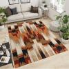 2x4 Runner Rug Retro Traditional African Geometric Rugs for Entryway, Fashion Brick Stripes Washable Kitchen Rugs Soft Non Slip Anti Fatigue for Sink Laundry Indoor Hallways view 2
