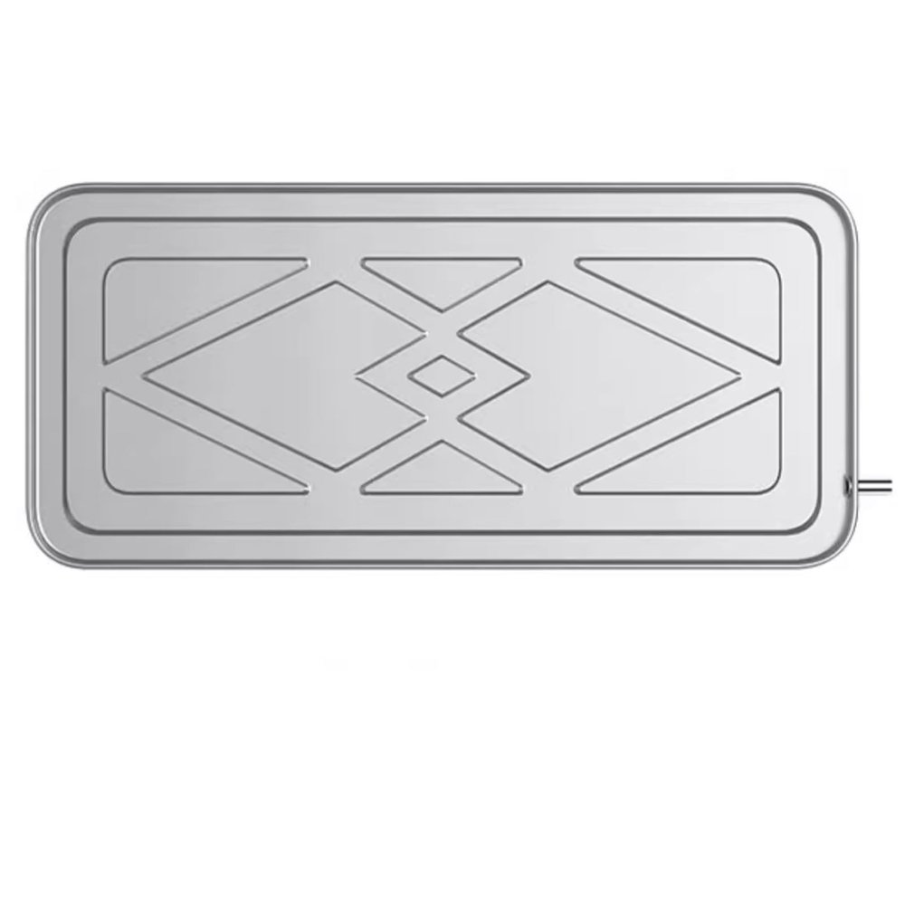 Drip Tray, Thickened Stainless Steel Rounded Corner Drip Tray, for Air Conditioner Outdoor Unit, for Collecting and Releasing Water(84 * 39 * 3.5cm)
