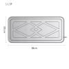 Drip Tray, Thickened Stainless Steel Rounded Corner Drip Tray, for Air Conditioner Outdoor Unit, for Collecting and Releasing Water(84 * 39 * 3.5cm) view 2