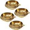 bhavika Creation Brass Diwali Diya Kuber Diya Pooja Deepak, Set of 4 view 1