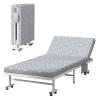 Folding Bed with Mattress for Adults Thickened Steel Pipe Structure with Side Pockets Portable Fold up Guest Bed with Wheels(190 * 90 * 40cm) view 1
