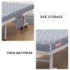Folding Bed with Mattress for Adults Thickened Steel Pipe Structure with Side Pockets Portable Fold up Guest Bed with Wheels(190 * 90 * 40cm) view 4