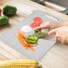 Wttfc Titanium Cutting Board - Stainless Steel Cutting Board,Double-Sided Food Grade Metal Chopping Board for Kitchen for Meat, Fruit, Vegetables, Dishwasher Safe, Can Be Hung,S view 3